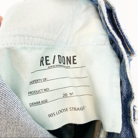 Re/Done | Original 90s Loose Straight Jeans in Light Worn - Picture 9 of 10